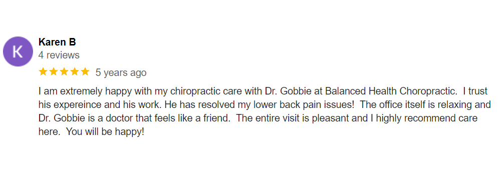 Chiropractic Pleasant Hills PA Testimonial