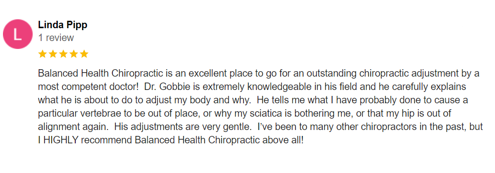 Chiropractic Pleasant Hills PA Testimonial